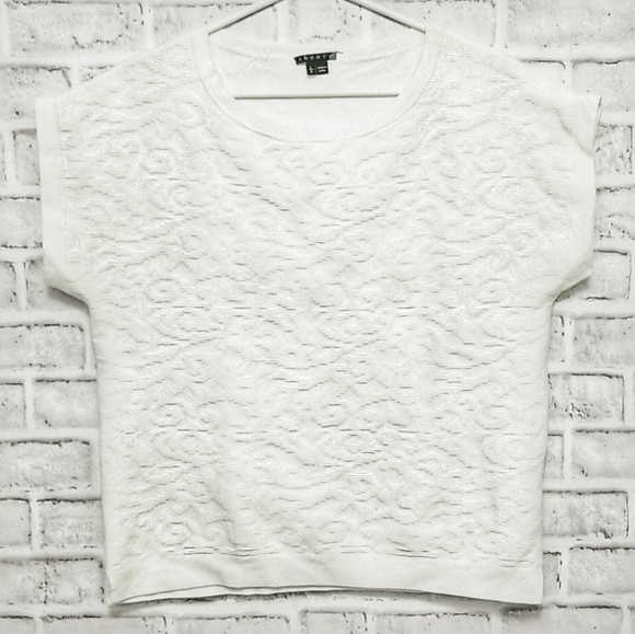 Theory Tops - Theory Jacquard White Blouse Size L